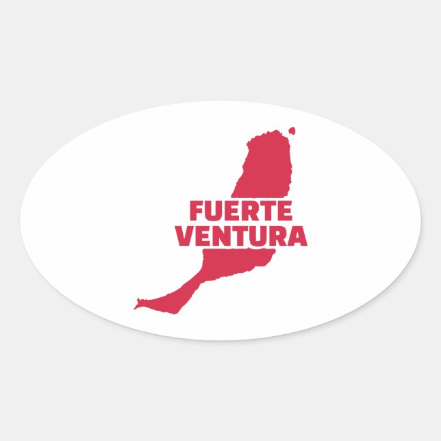Fuerteventura Oval Sticker (Front)