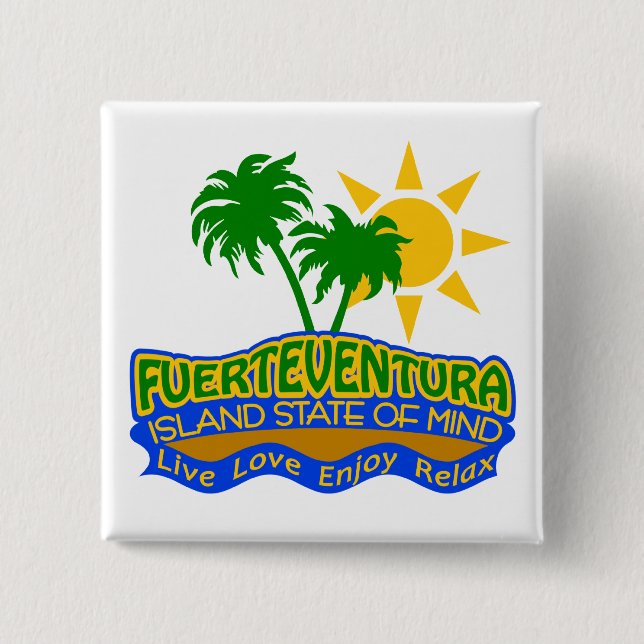 Fuerteventura State of Mind button (Front)