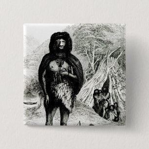 Fugian Man 2 Inch Square Button