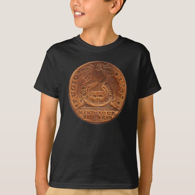Fugio Cent Mind Your Business Copper Penny T-Shirt (Front)