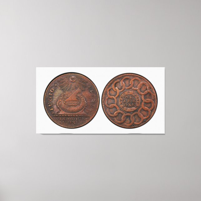 Fugio Cent Mind Your Business Front and Back Canvas Print (Front)