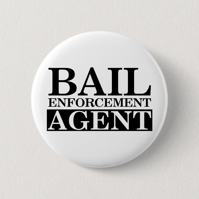 Fugitive Recovery Agent 2 Inch Round Button (Front)
