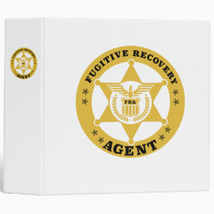 FUGITIVE RECOVERY AGENT BADGE BINDER