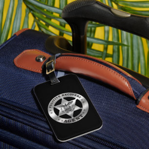 FUGITIVE RECOVERY AGENT BADGE  LUGGAGE TAG