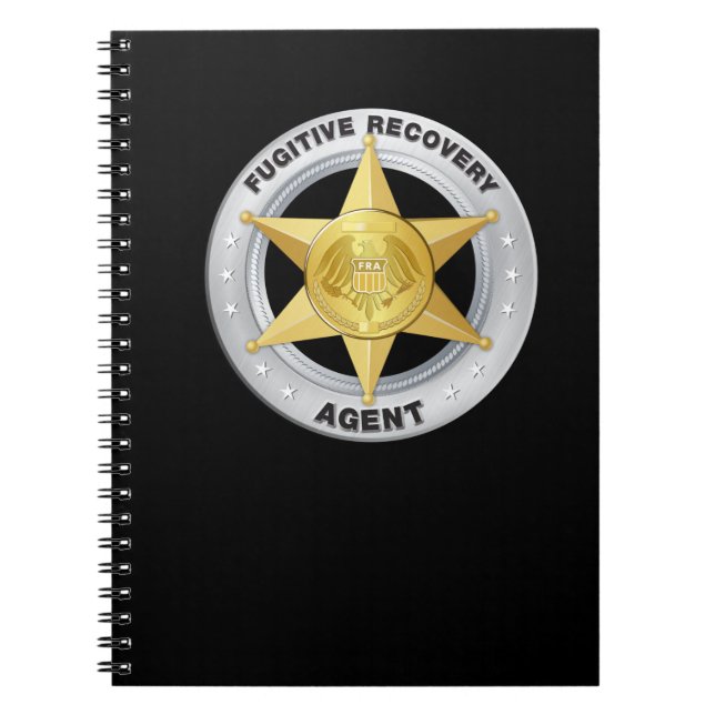 FUGITIVE RECOVERY AGENT BADGE NOTEBOOK (Front)