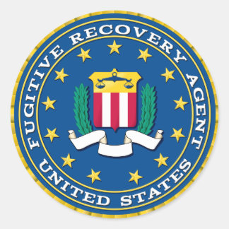Fugitive Recovery Agent Classic Round Sticker