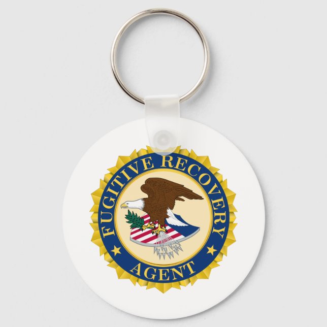 Fugitive Recovery Agent Keychain (Front)