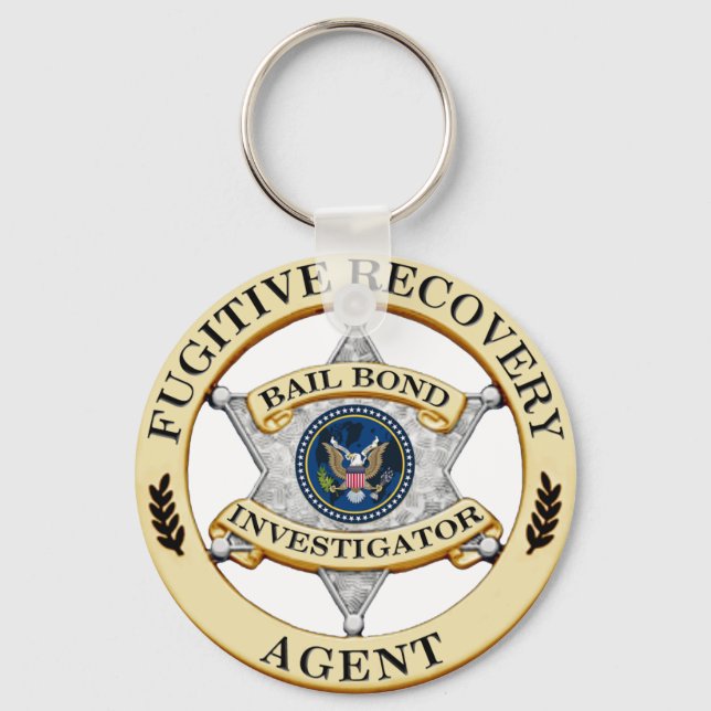 Fugitive Recovery Agent Keychain (Front)