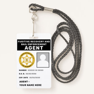 FUGITIVE RECOVERY  & BAIL ENFORCEMENT AGENT Badge