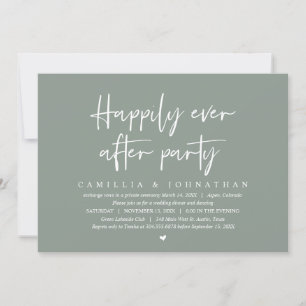 Fuite de mariage, invitation à la fête pour toujou
