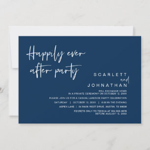 Fuite de mariage, invitation à la fête pour toujou