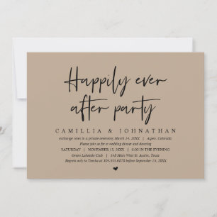 Fuite en mariage, invitation pour une fête de pour