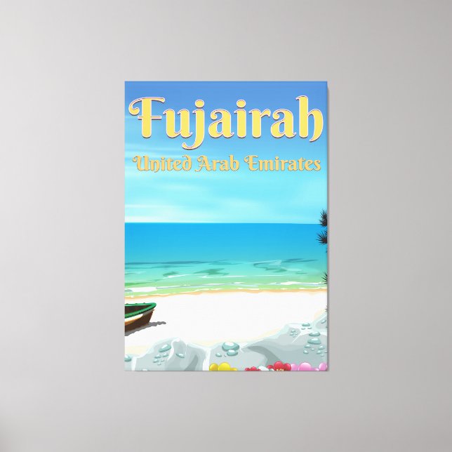 Fujairah United Arab Emirates beach poster Canvas Print (Front)