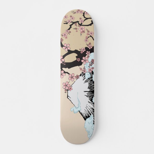 Fuji and Sakura:  Skateboard (Front)