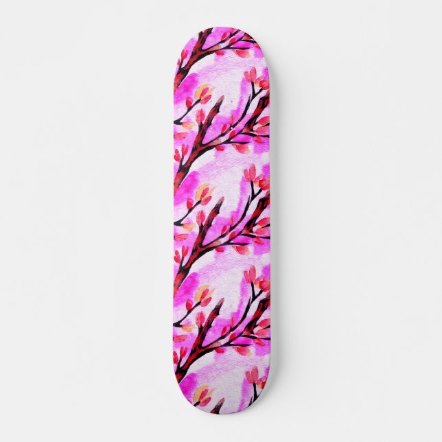 Fuji and Sakura skateboard (sakura version) (Front)