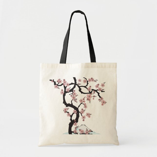 Fuji and Sakura Tote Bag (Front)