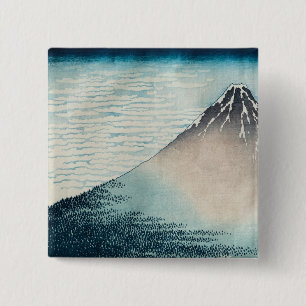 Fuji in Clear Weather' 2 Inch Square Button