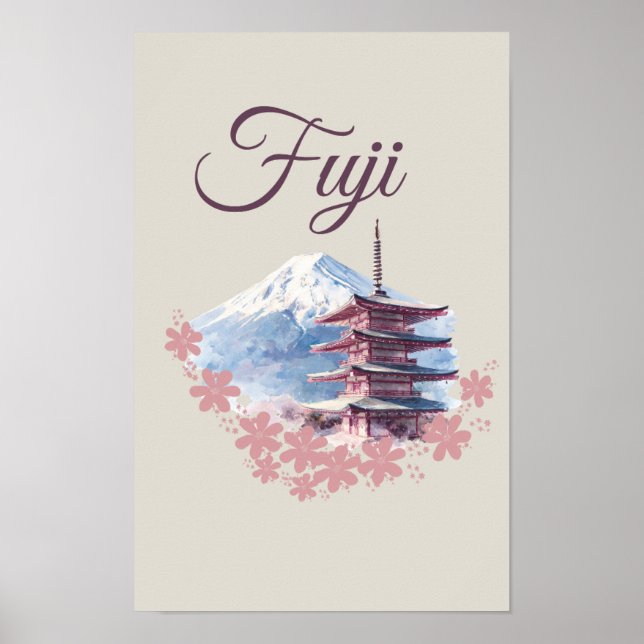 FUJI mountain design  Poster (Front)