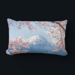 Fuji Mountain | Kawaguchiko Lake | Spring In Japan Lumbar Pillow<br><div class="desc">This photo features the Fuji Mountain Kawaguchiko Lake spring in Japan.</div>