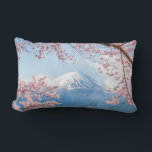 Fuji Mountain | Kawaguchiko Lake | Spring In Japan Lumbar Pillow<br><div class="desc">This photo features the Fuji Mountain Kawaguchiko Lake spring in Japan.</div>