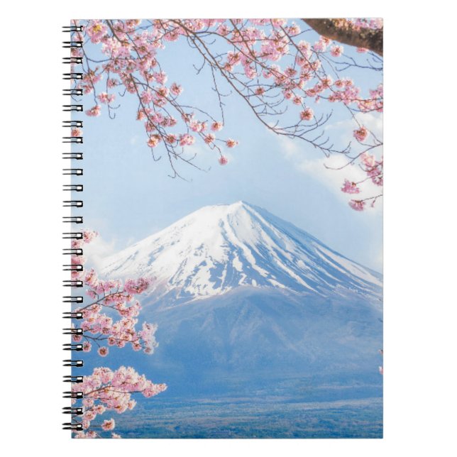 Fuji Mountain | Kawaguchiko Lake | Spring In Japan Notebook (Front)