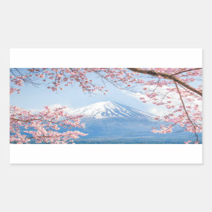 Fuji Mountain Kawaguchiko Lake Spring In Japan Sticker