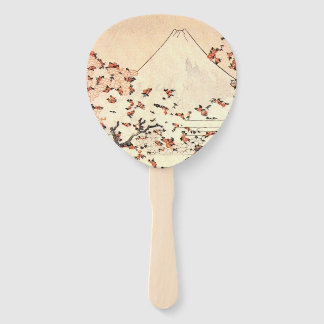 Fuji over Sakura Hand Fan