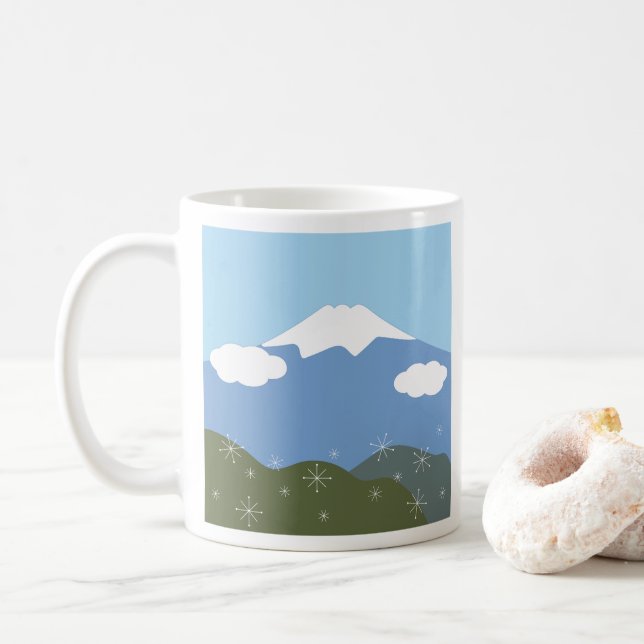 Fuji-san Coffee Mug (With Donut)