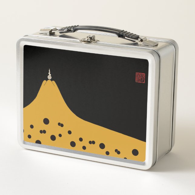 Fujigoshinkamonkurokirasya-Jinbaori Metal Lunch Box (Front)