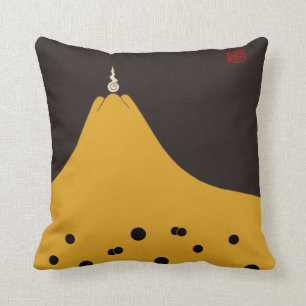 Fujigoshinkamonkurokirasya-Jinbaori Throw Pillow