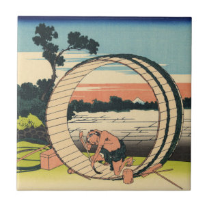 Fujimi Fuji View Field in the Owari Province Tile