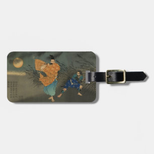 Fujiwara no Yasumasa Plays Flute By Moonlight 3:3 Luggage Tag