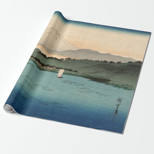 Fukeiga 4 - Ukiyo-e Vintage Japanese Wrapping Paper (Unrolled)