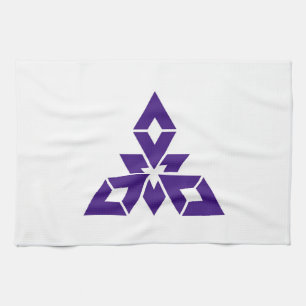 Fukuoka city flag Fukuoka prefecture japan symbol Kitchen Towel