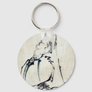 Fukurokuju,the god of wisdom,wealth and long life keychain