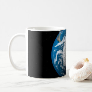 Ful Earth Showing Simulated Clouds Over Antarctica Coffee Mug