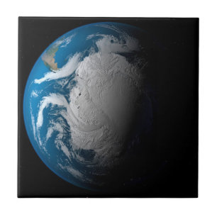 Ful Earth Showing Simulated Clouds Over Antarctica Tile