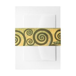 Fulfilment aka The Embrace by Gustav Klimt Invitation Belly Band