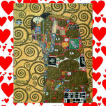 Fulfilment aka The Embrace by Gustav Klimt Jigsaw Puzzle<br><div class="desc">Fulfilment (The Embrace) (1909) by Gustav Klimt. A vintage Victorian Era Symbolism fine art love and romance portrait painting featuring a young couple hugging. The Stoclet Frieze is a series of three mosaics commissioned for the dining room in the Palais Stoclet in Brussells. About the artist: Gustav Klimt (1862-1918) was...</div>