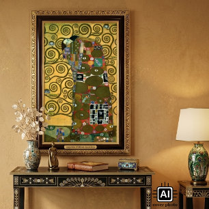 Fulfilment aka The Embrace by Gustav Klimt Poster