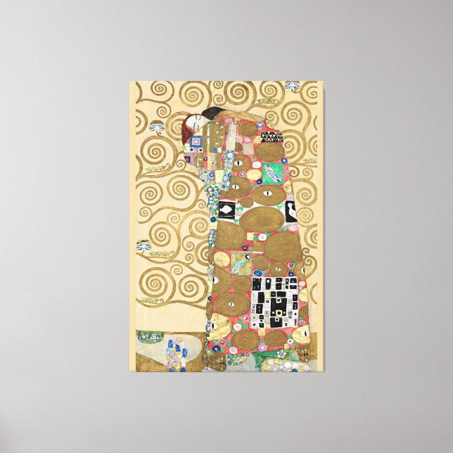 Fulfilment, Gustav Klimt Canvas Print (Front)