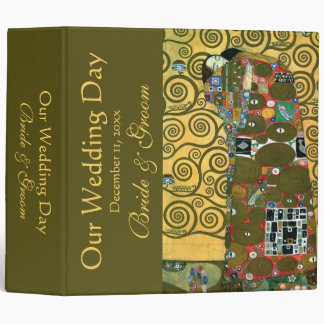 Fulfilment (The Embrace) by Gustav Klimt Wedding Binder