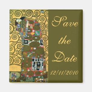Fulfilment (The Embrace) by Gustav Klimt Wedding Magnet