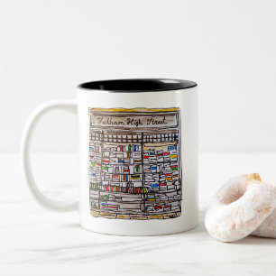 Fulham High Street Book Shop Two-Tone Coffee Mug