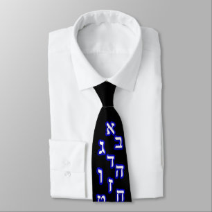 Full 22 Letter Alef-Beis Tie