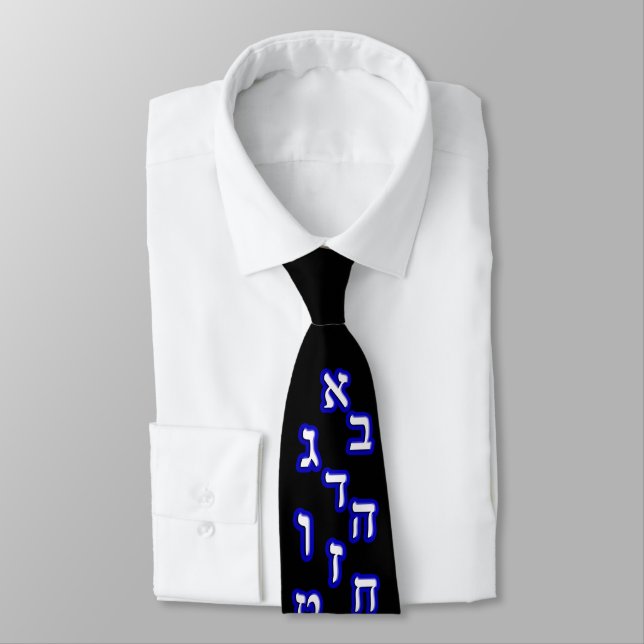 Full 22 Letter Alef-Beis Tie (Tied)