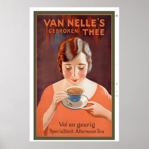 Full and Fragrant Specialty Afternoon Tea Vintage Poster