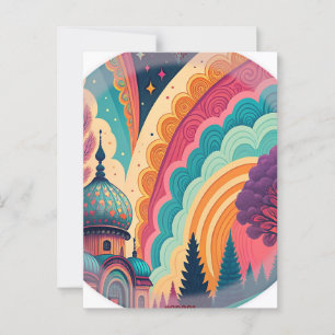 Full-Bleed Fantasy Dome Postcard – Customizable
