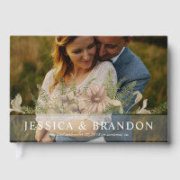 Full Bleed Photo Wedding Vintage Floral Garland