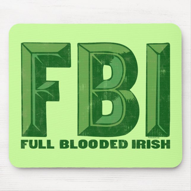 Full Blooded Irish Mousepad (Front)